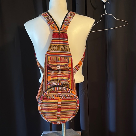 Colorful Striped Backpack - Picture 1 of 4